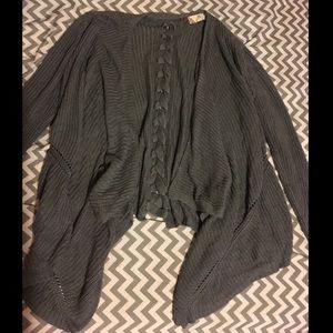 Gray cardigan